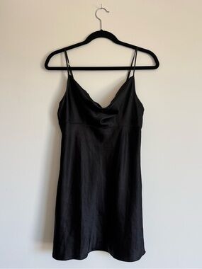 Little Black Slip Dress with Cowl Neck by Victoria’s Secret